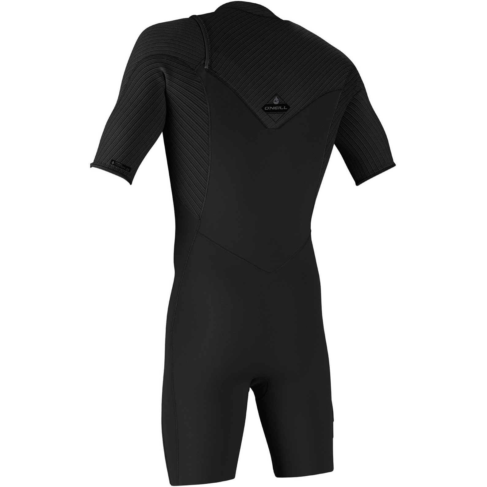 2026 O'Neill M&auml;nner Hyperfreak 2mm Brustrei&szlig;verschluss Shorty Neoprenanzug 5495 - Black